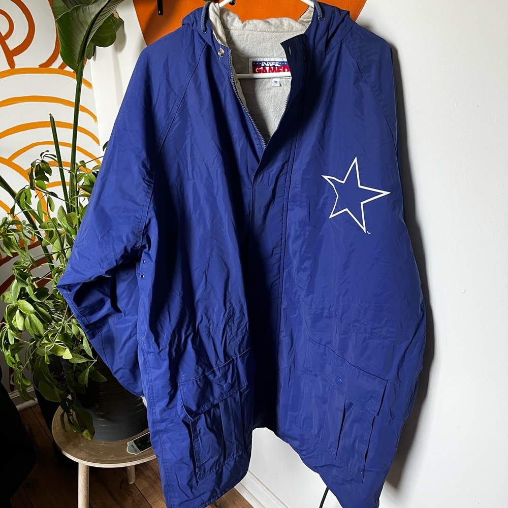 1970s Vintage NFL cowboys rain jacket size XL
